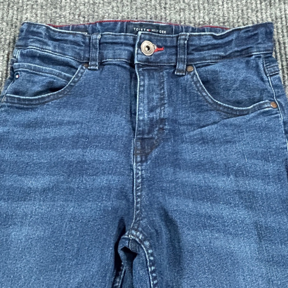 Tommy Hilfiger Straight Jeans Boys Size 14 Blue Stretch Adjustable Waist